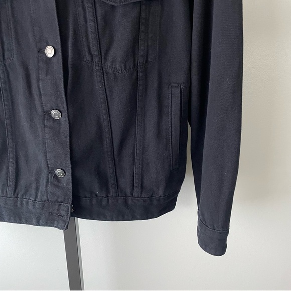 Animebae Collection Sad Girls Art Denim Jean Jacket Black Size Large Unisex - Picture 5 of 9